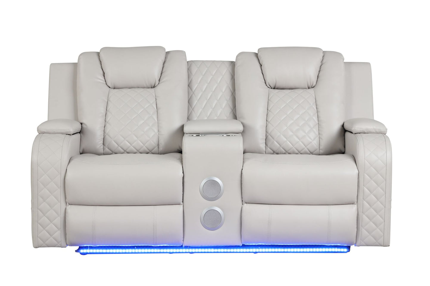 Rover 3 Pc. LED & Power Recliner Sofa Set  in Ice