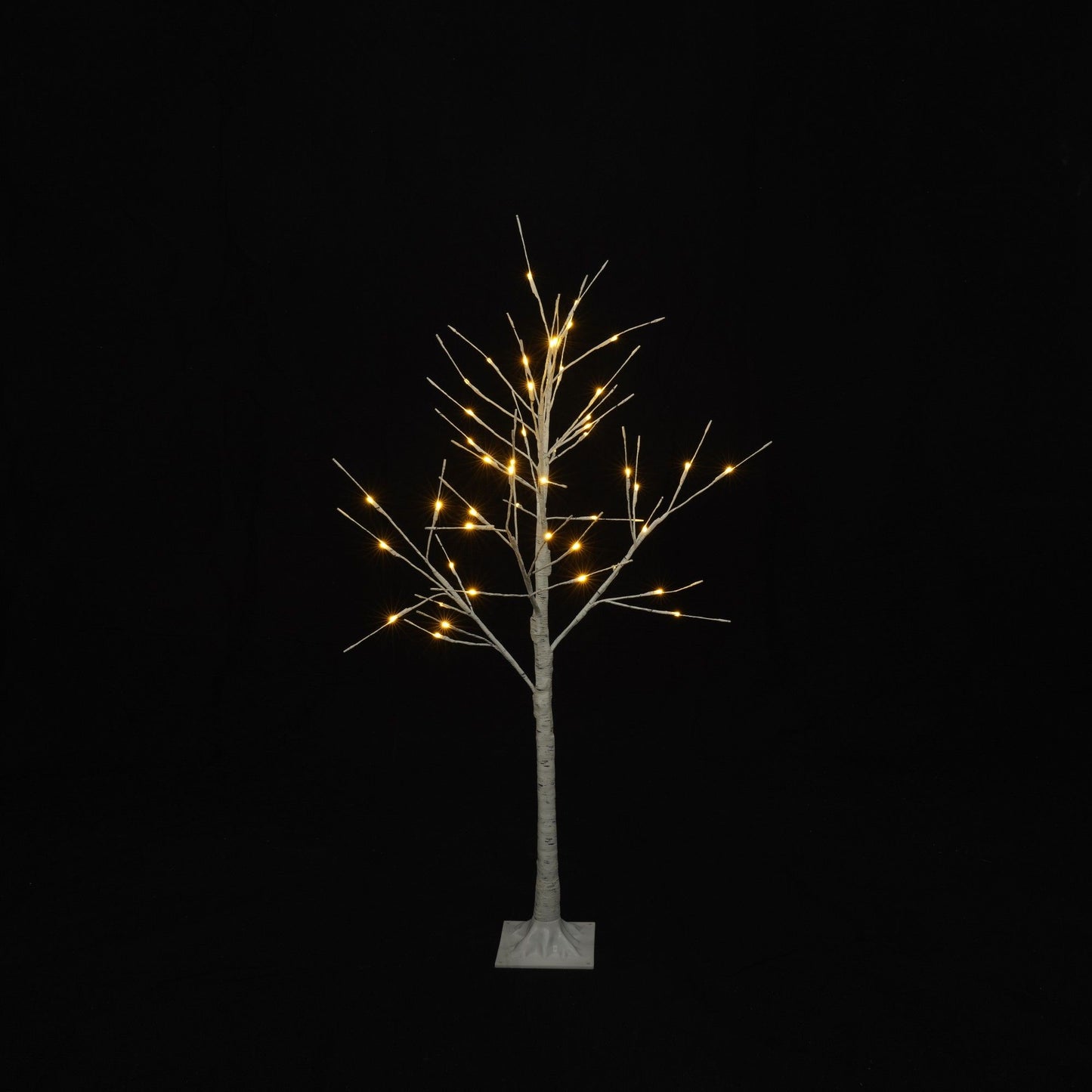 4FT, 5FT, 6FT Artificial Lighted Birch Tree Set of 3 with Warm LED Lights, Christmas, Party Decor