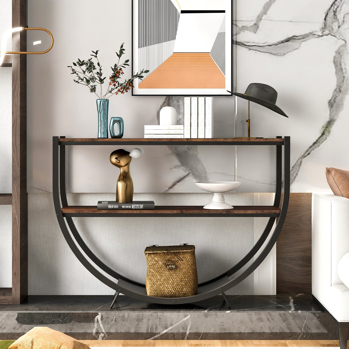 Fenway Industrial Design Console Table