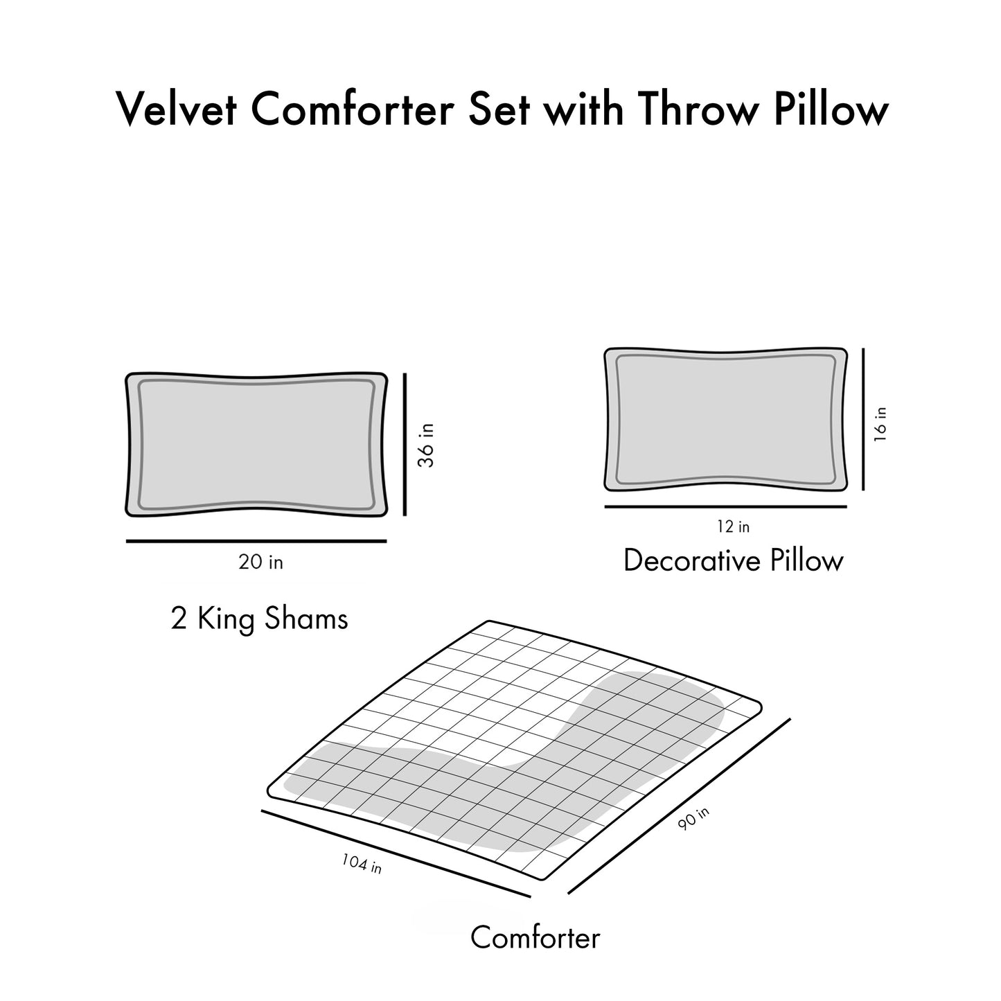 Velvet Comforter Set