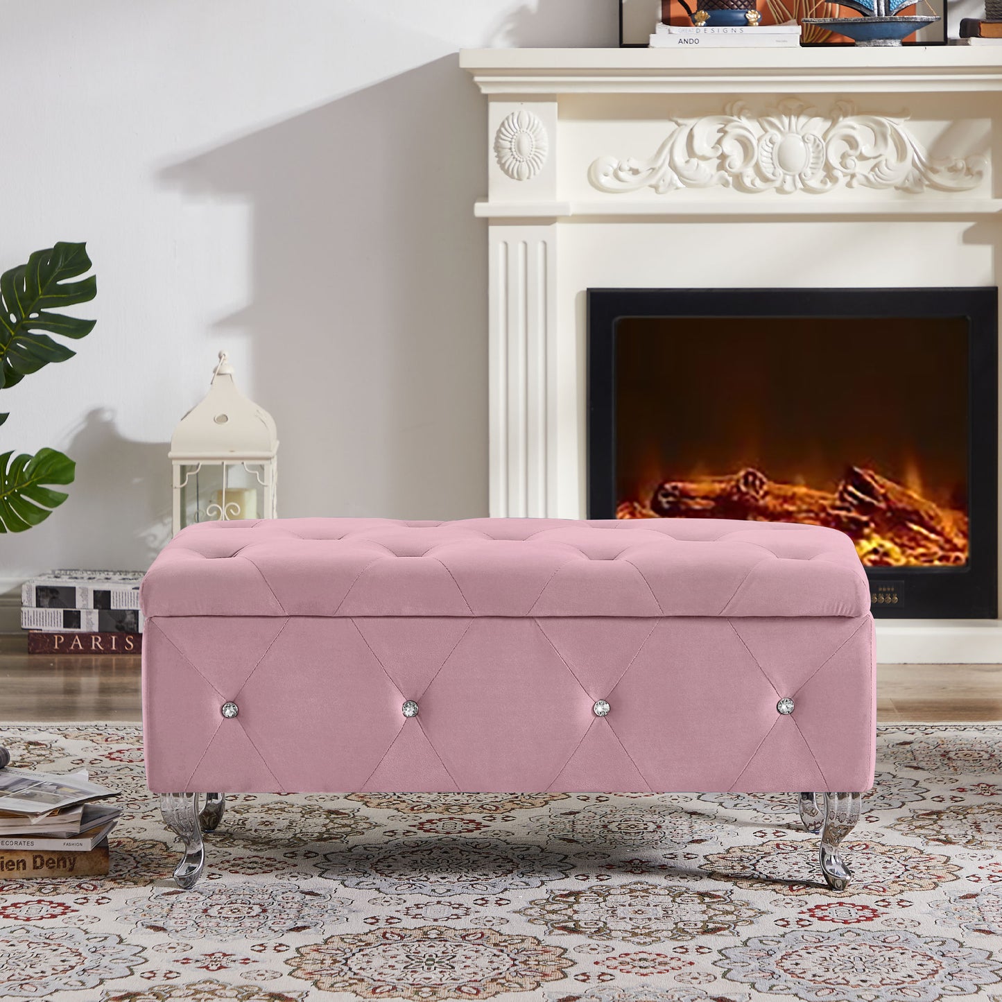 Carrie Ann Tufted Storage Bench