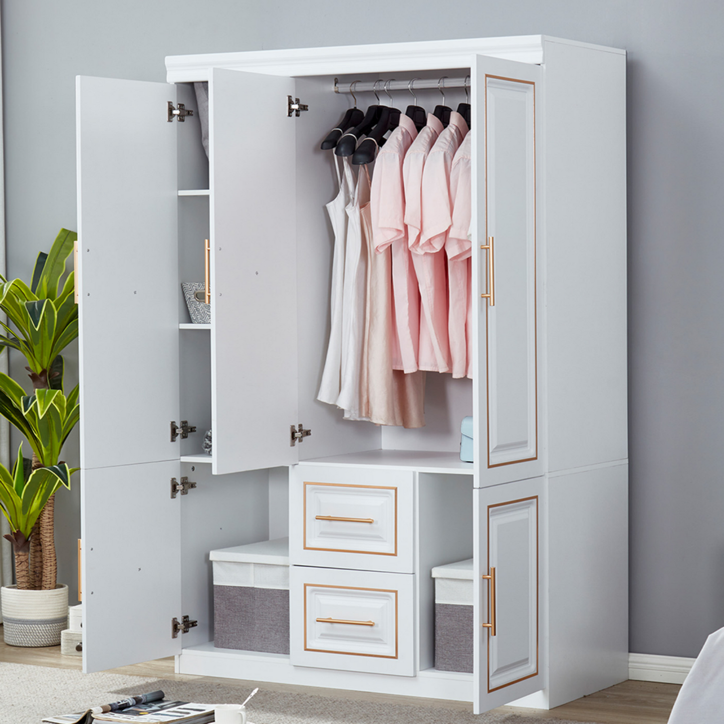 Jenson Freestanding Wardrobe Closet Collection