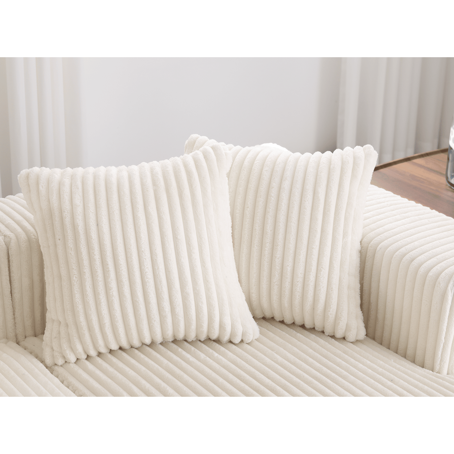 Newport 131'' Modular Ribbed Corduroy Sectional