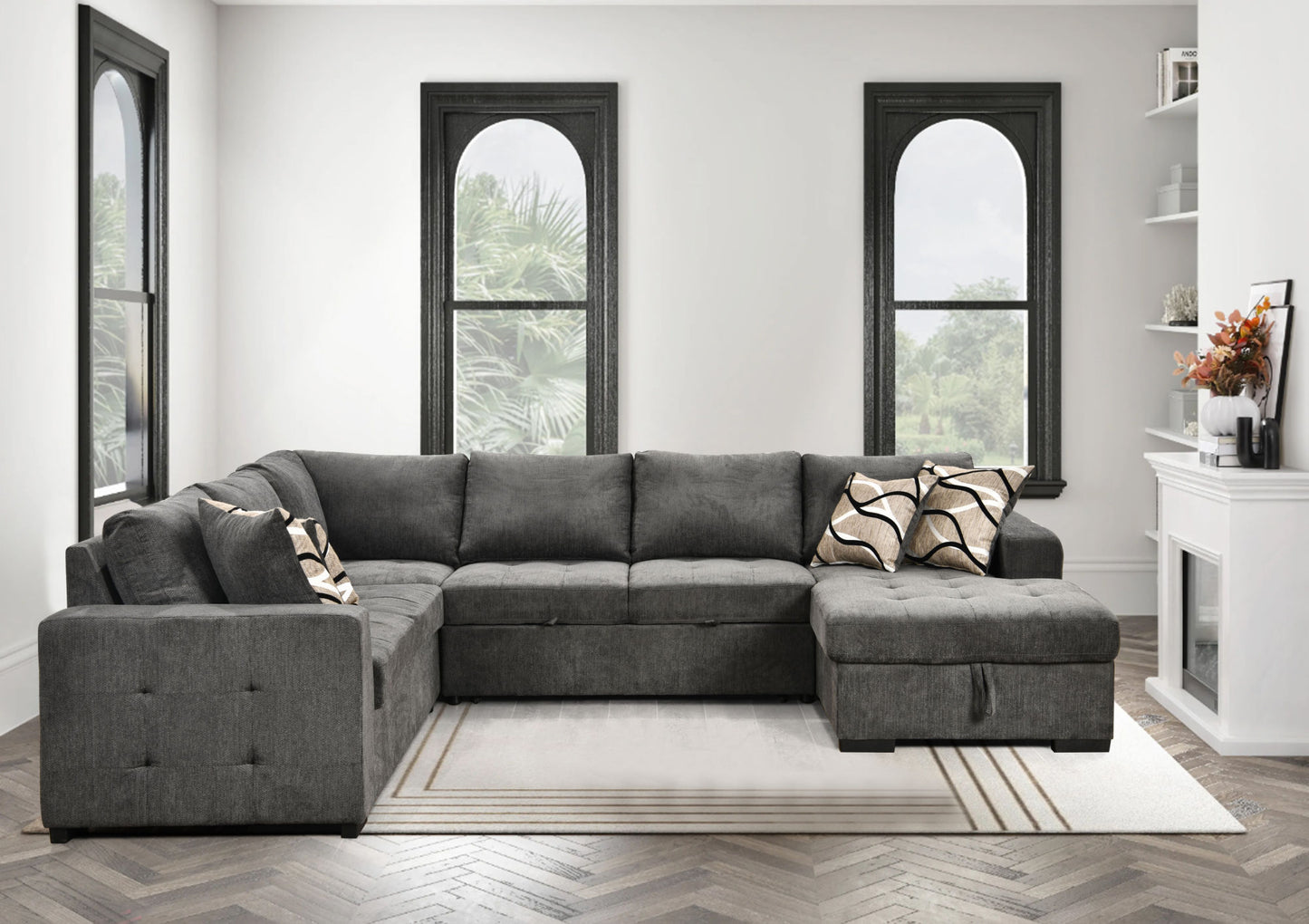 Messam Oversized Sectional Sofa with Storage