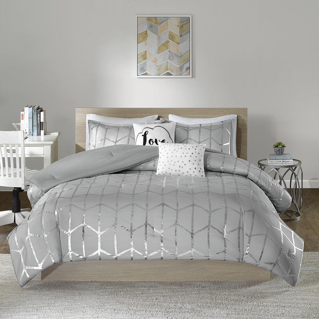 Metallic Printed Comforter Set