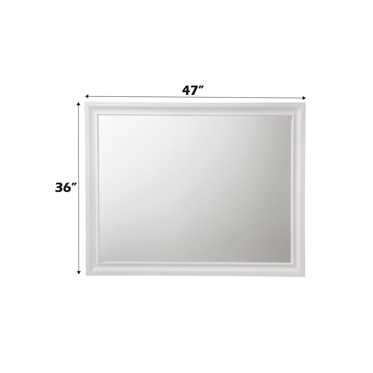 Naima Mirror in White