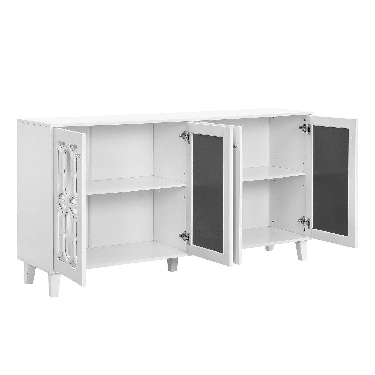 Lakewood Mirrored Buffet Cabinet with Adjustable Shelves