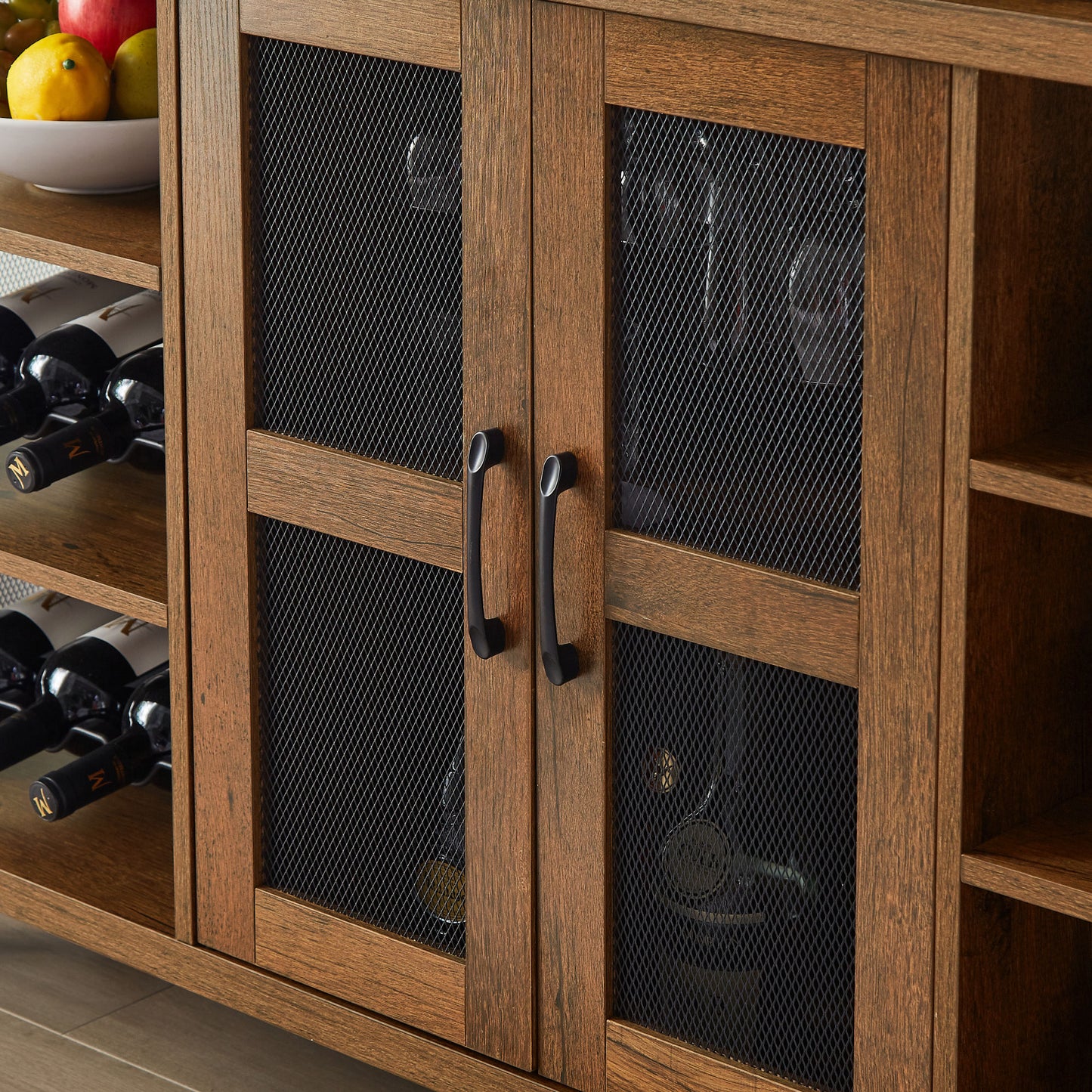 Remington Industrial Wine Bar Cabinet