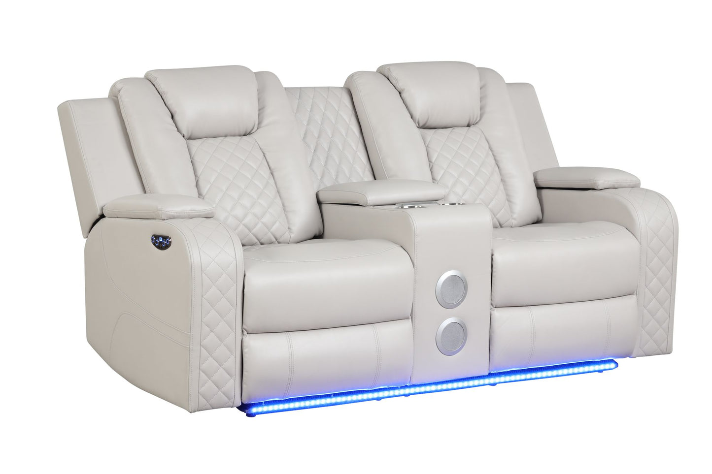 Rover 3 Pc. LED & Power Recliner Sofa Set  in Ice