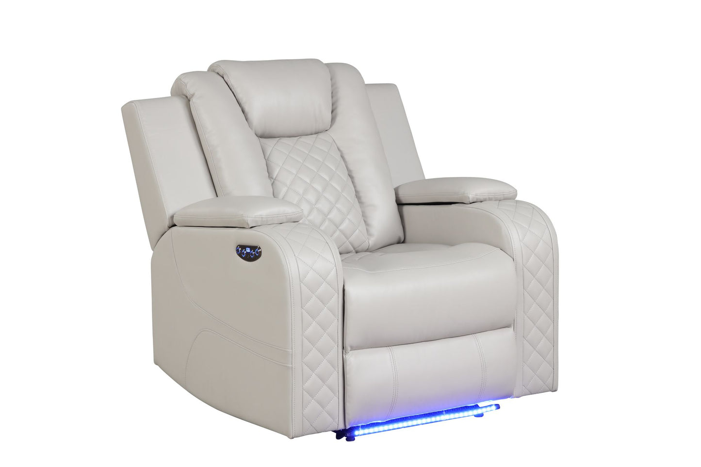 Rover 3 Pc. LED & Power Recliner Sofa Set  in Ice