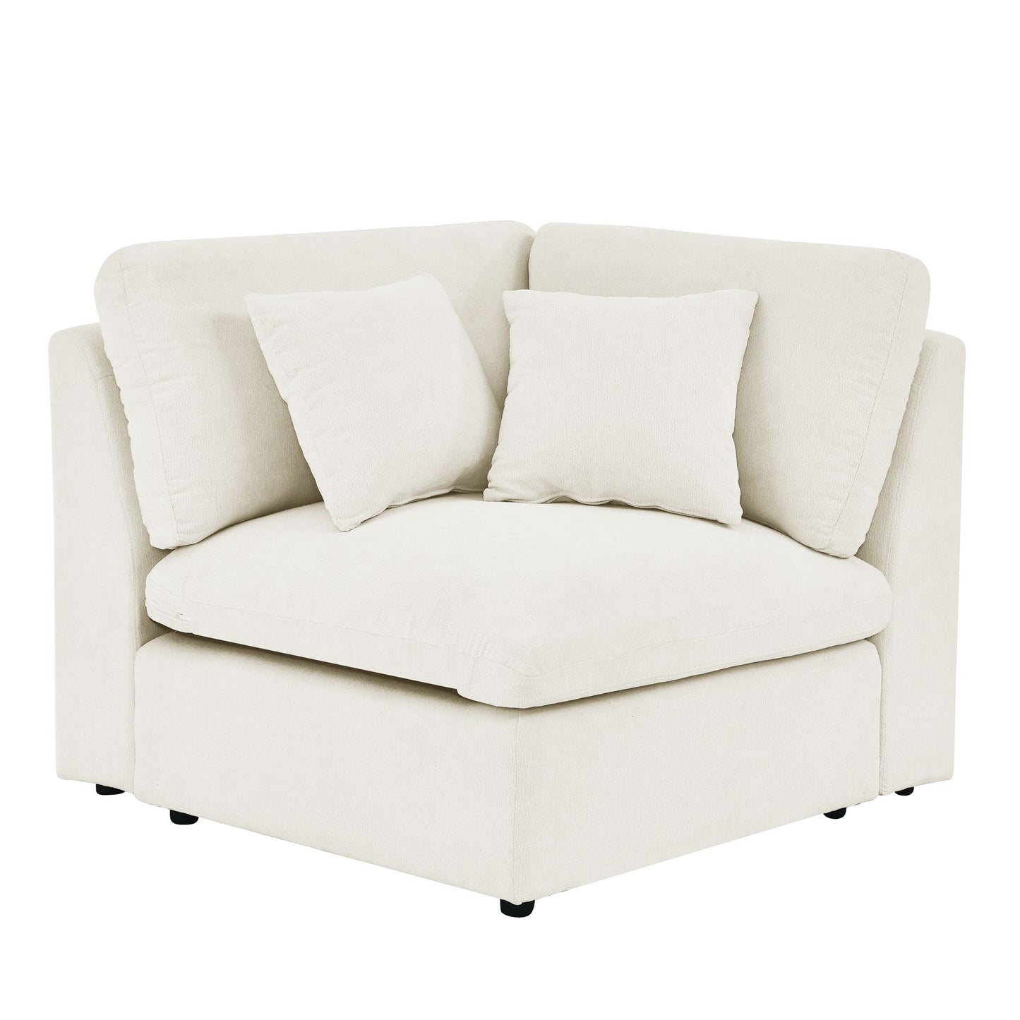 Oscar B. Oversized L-Shaped Sectional Sofa w/Removable Down-Filled Seat Cushions