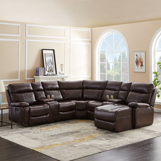 Parrish Vegan Leather Sectional with Chaise