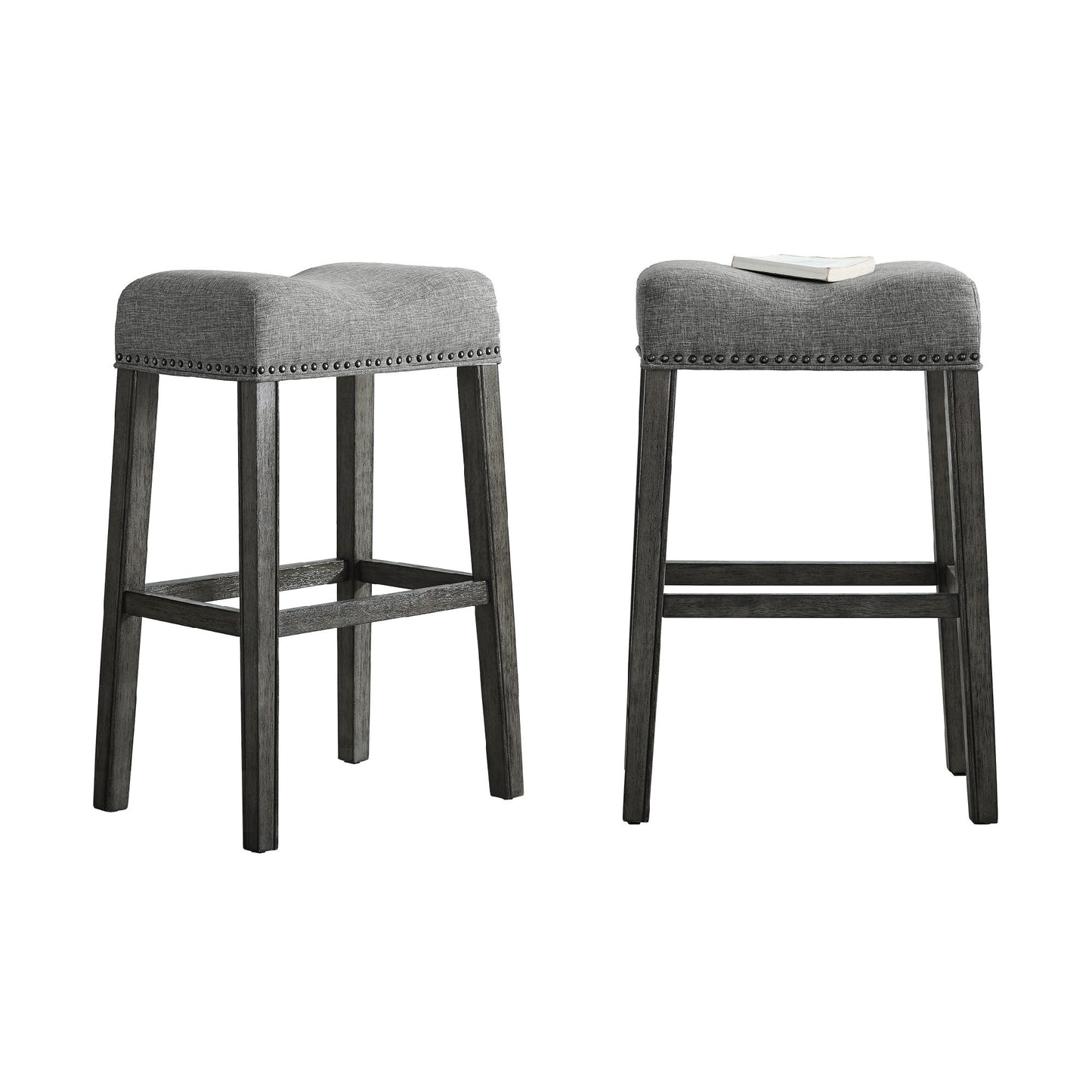 CoCo LaRue Saddle Seat Bar Stool Set of 2