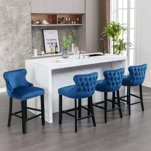 Esquire Upholstered Barstools Set of 4