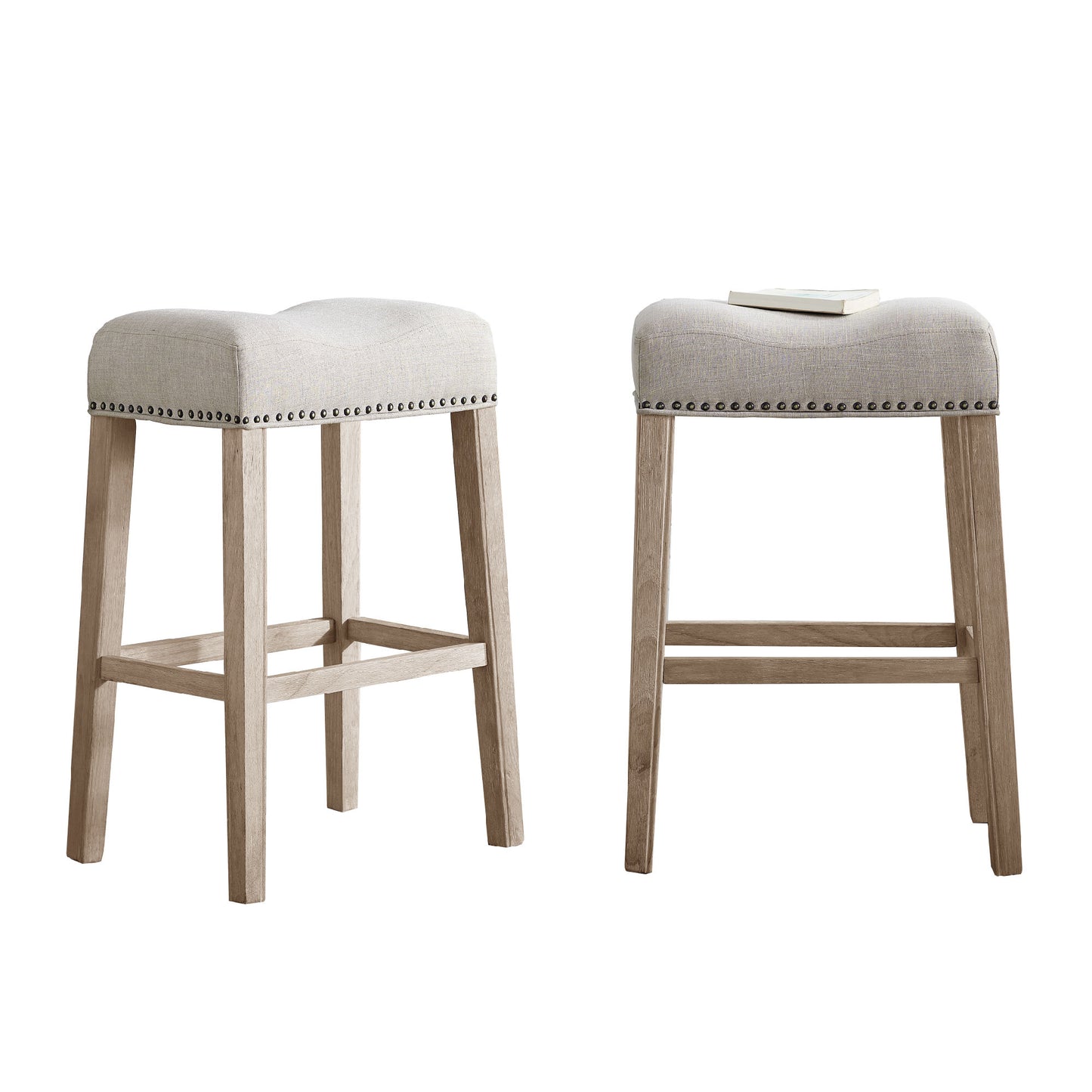 CoCo LaRue Saddle Seat Bar Stool Set of 2