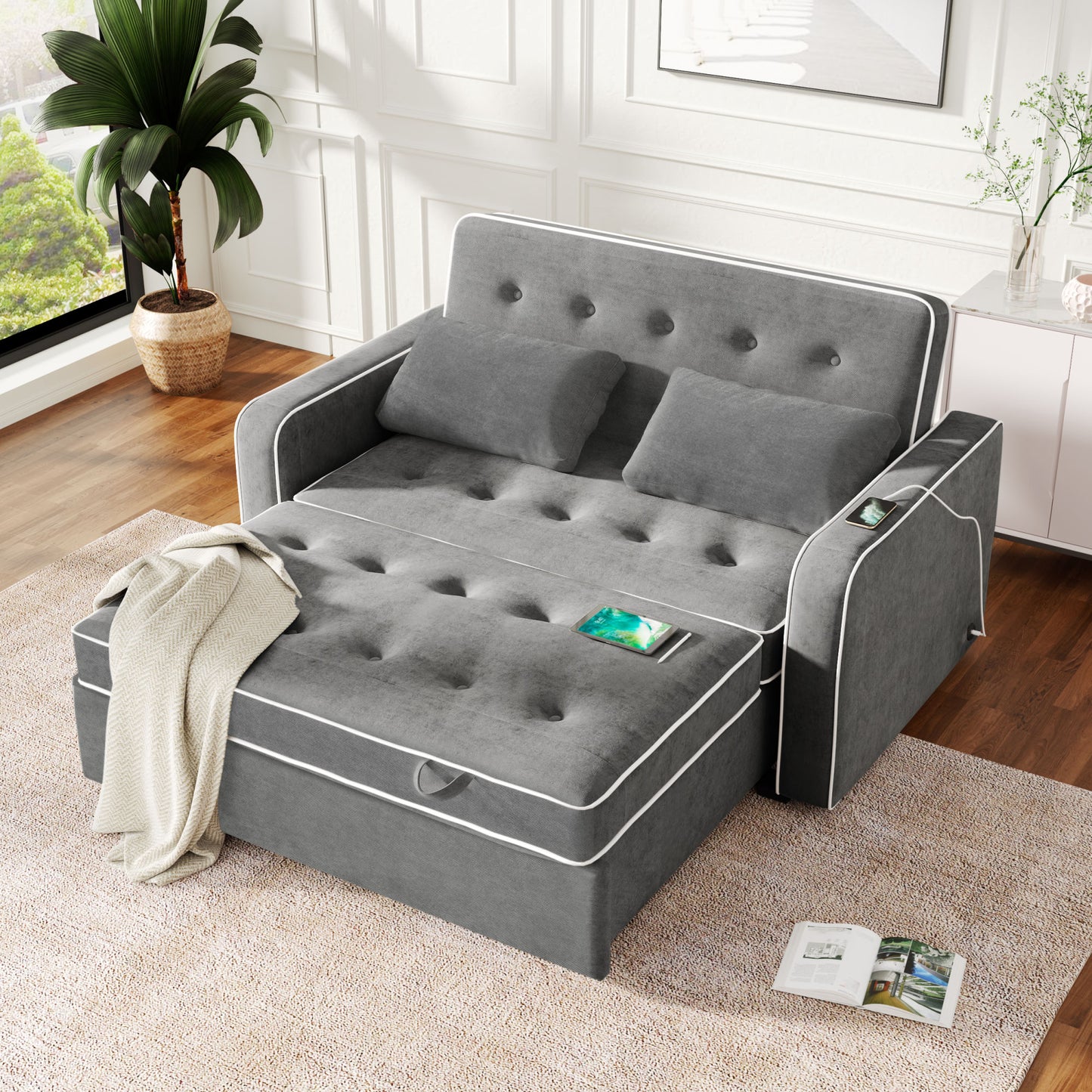 Evander Convertible Loveseat Sofa Sleeper