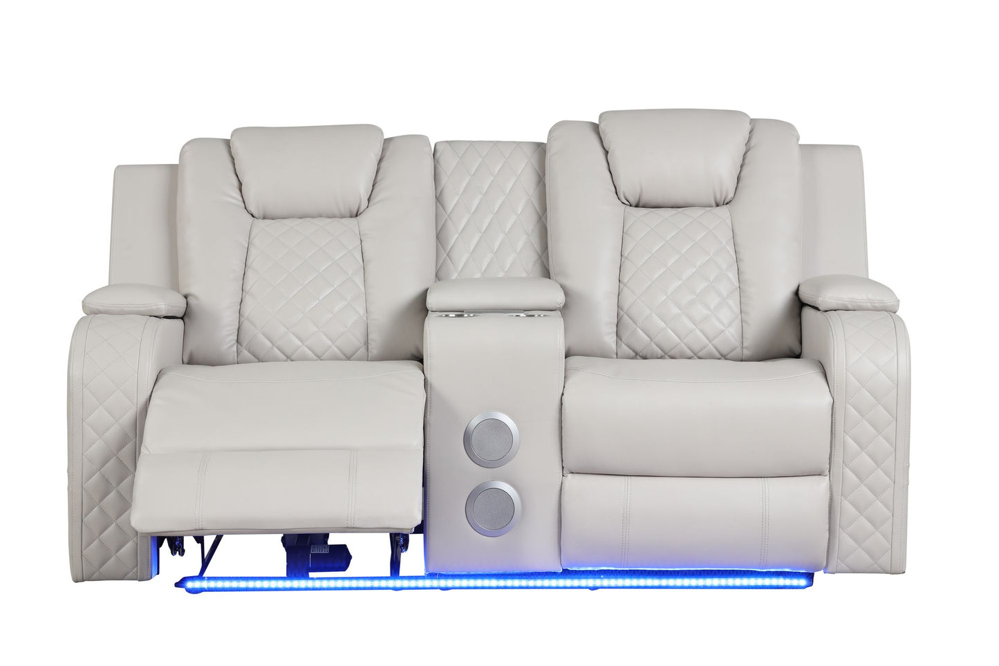 Rover 3 Pc. LED & Power Recliner Sofa Set  in Ice