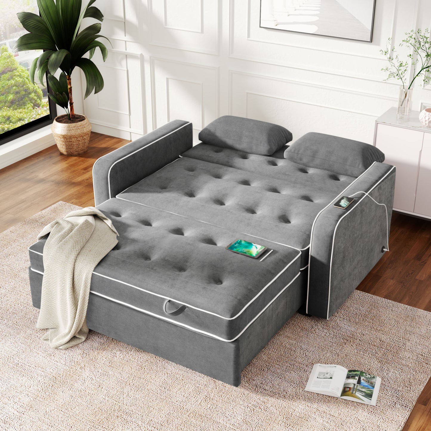 Evander Convertible Loveseat Sofa Sleeper