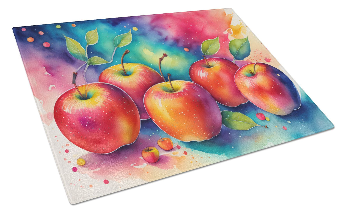 Apples II Tempered Glass Cutting and Serving Board