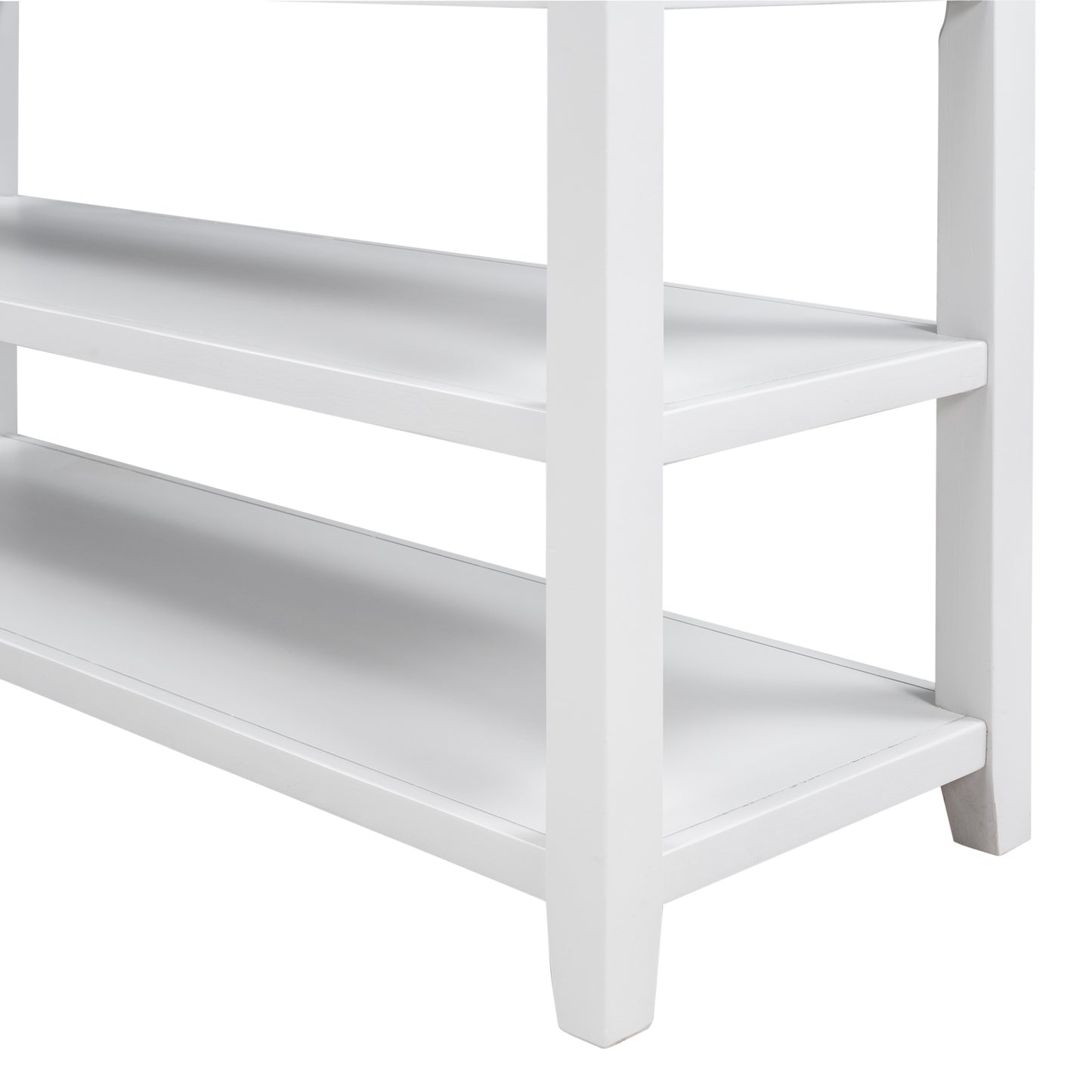 Zakiya Console Table with Two Open Shelves