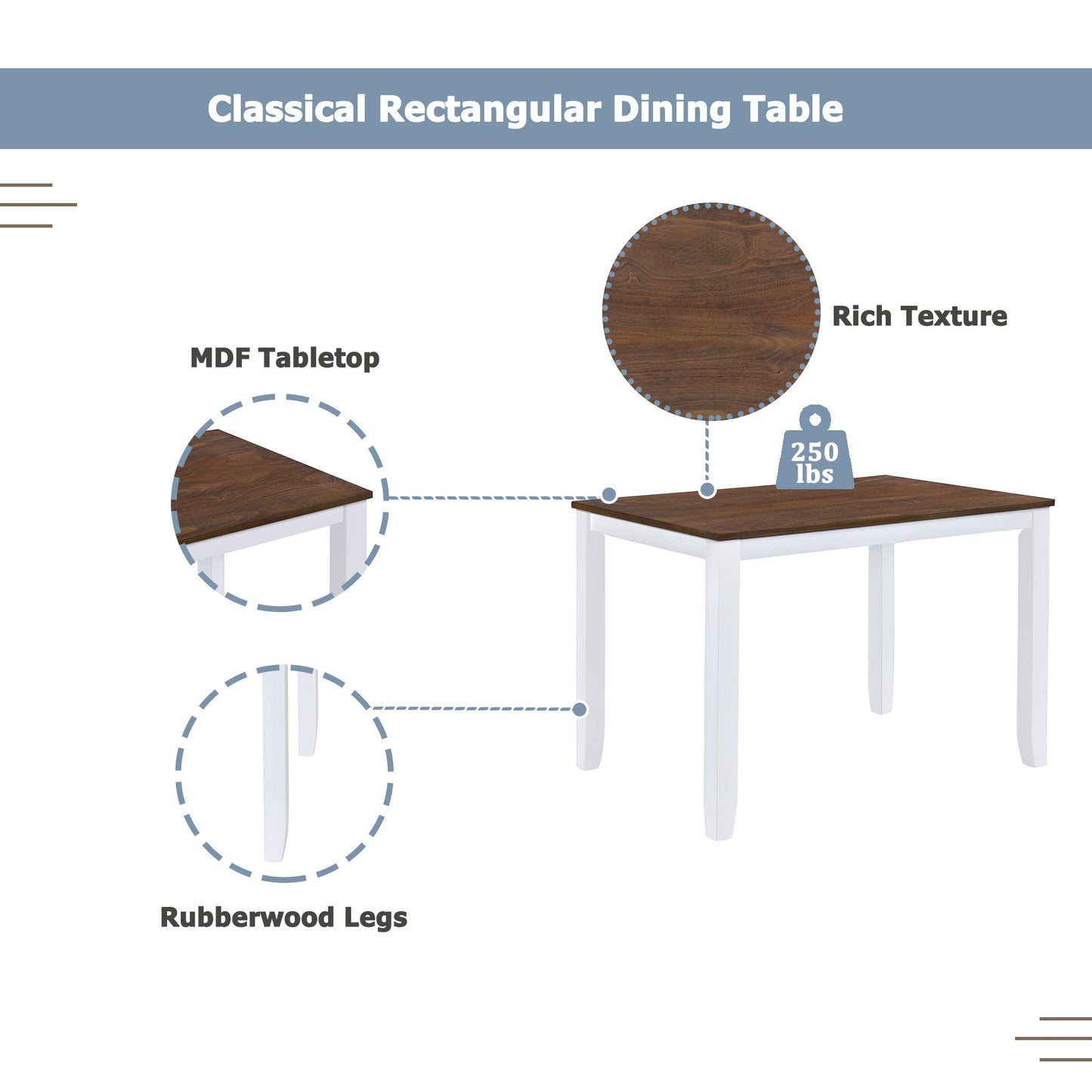 5 Pc. Orchard Lane Dining Table Set