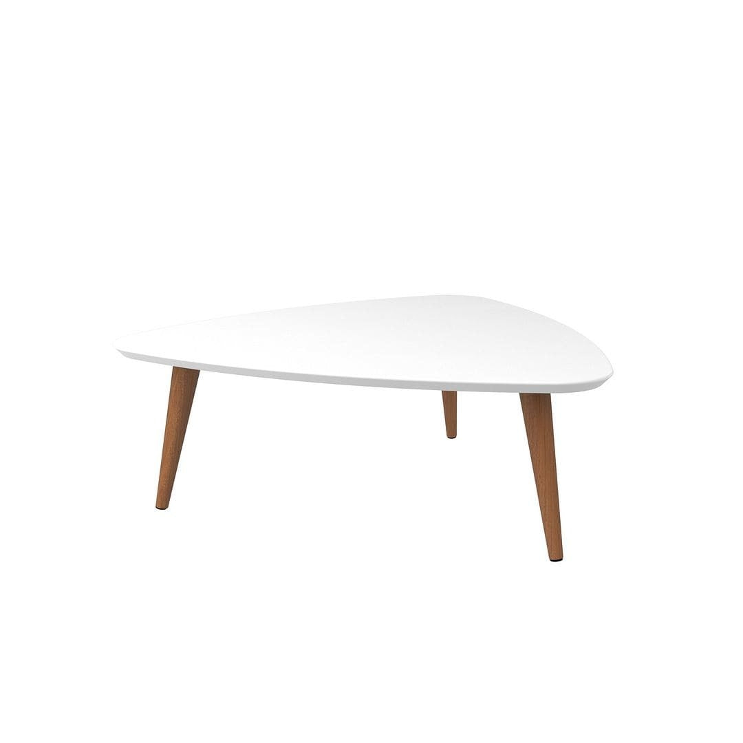 Utopian Triangle Coffee Table in White Gloss