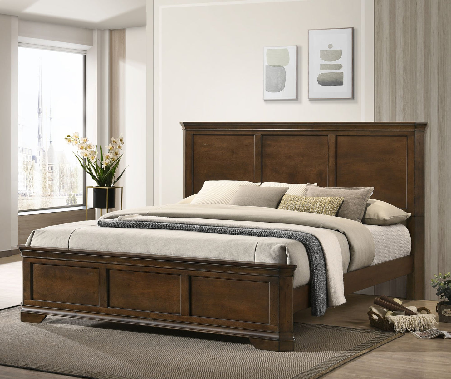 Buena Vista 3 Pc. King Bedroom Suite with in Walnut