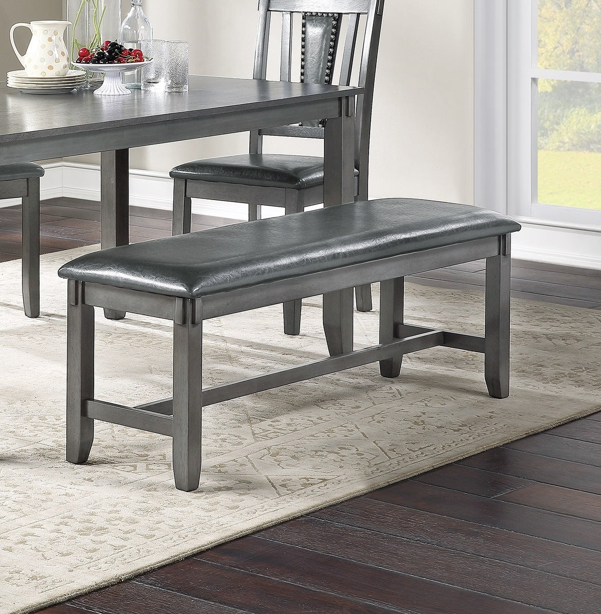 Waterville 6pc Dining Table Set w/Bench