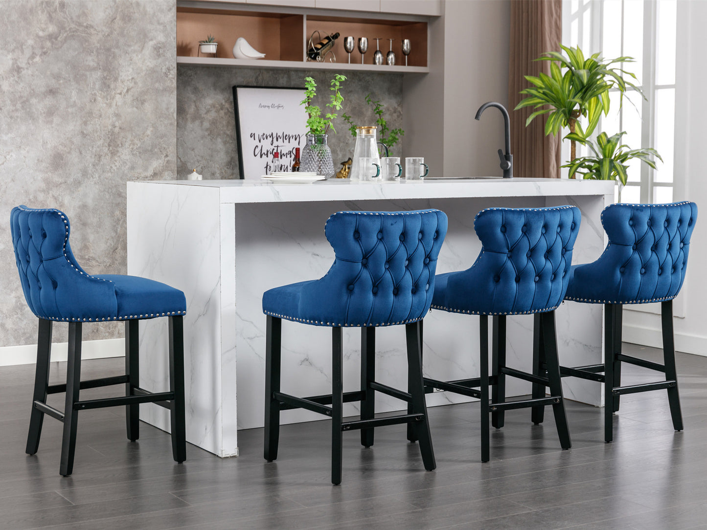 Esquire Upholstered Barstools Set of 4