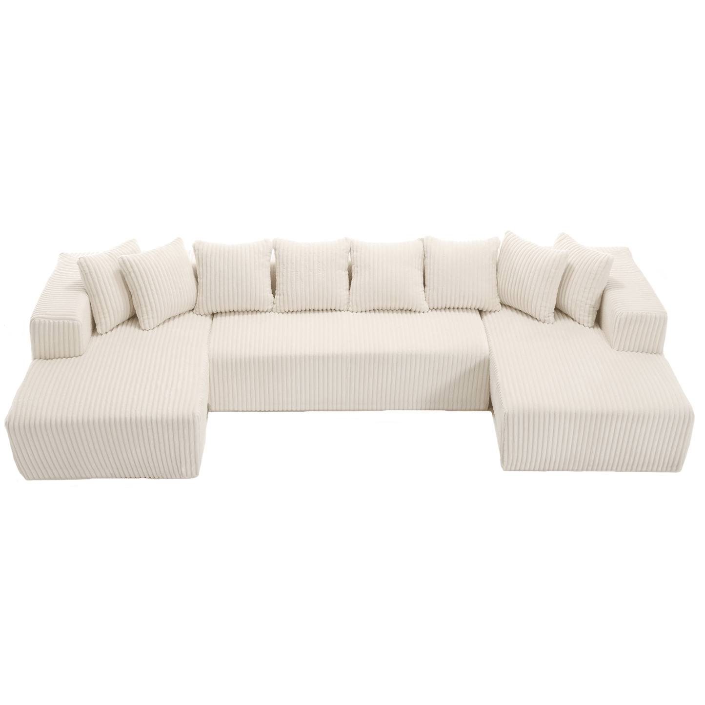 Newport 131'' Modular Ribbed Corduroy Sectional