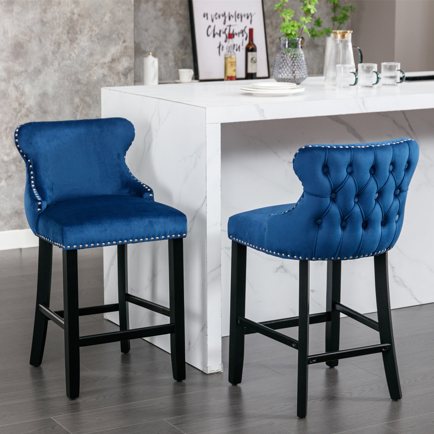 Esquire Upholstered Barstools Set of 4