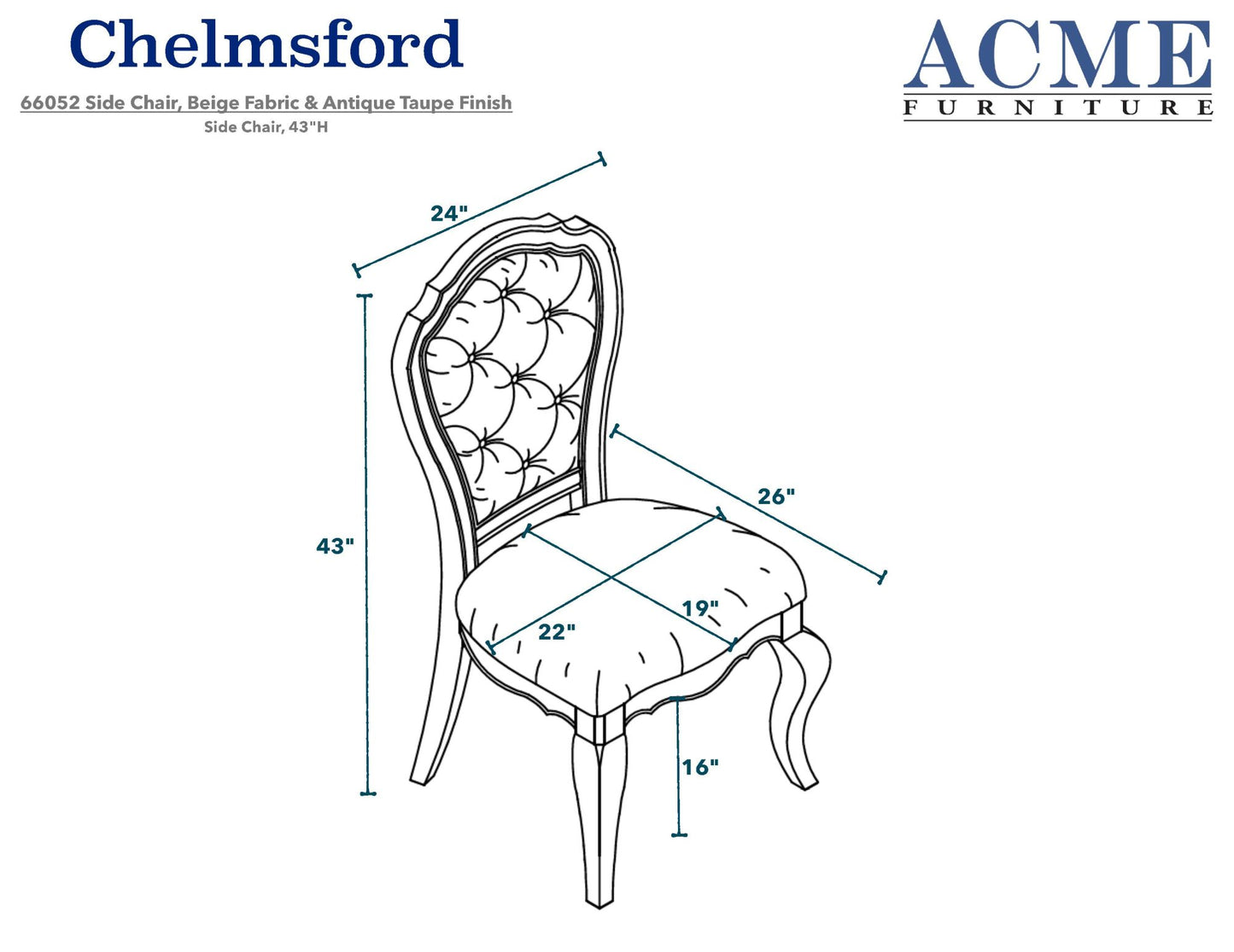 Chelmsford Side Chair Set of 2