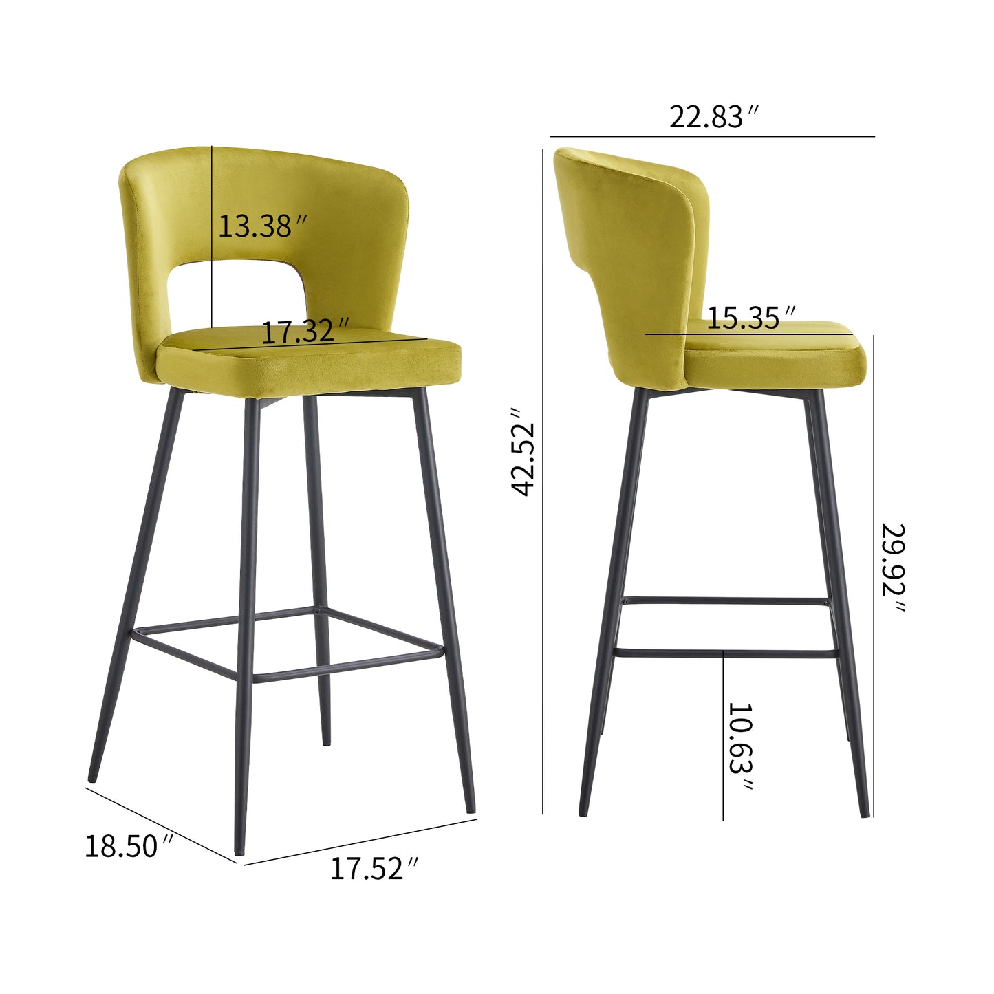 Amberly Counter Height Stool Set of 2