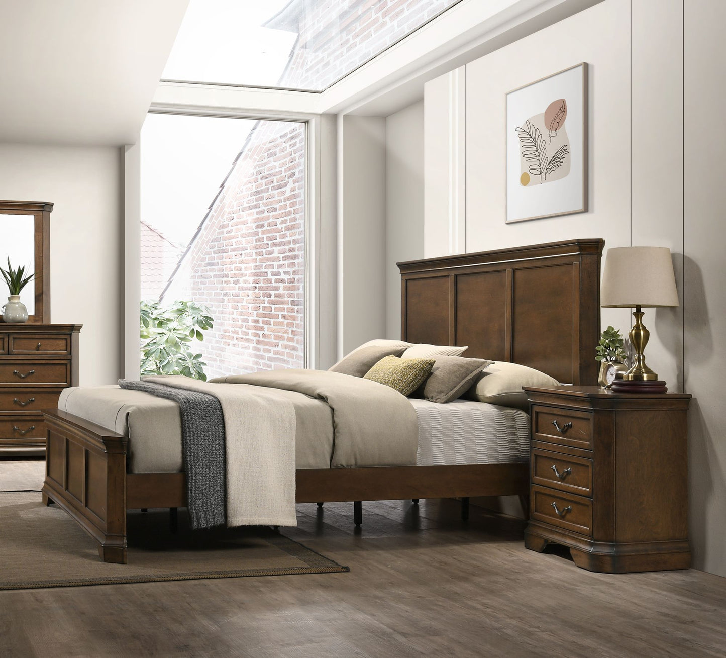 Buena Vista 3 Pc. King Bedroom Suite with in Walnut