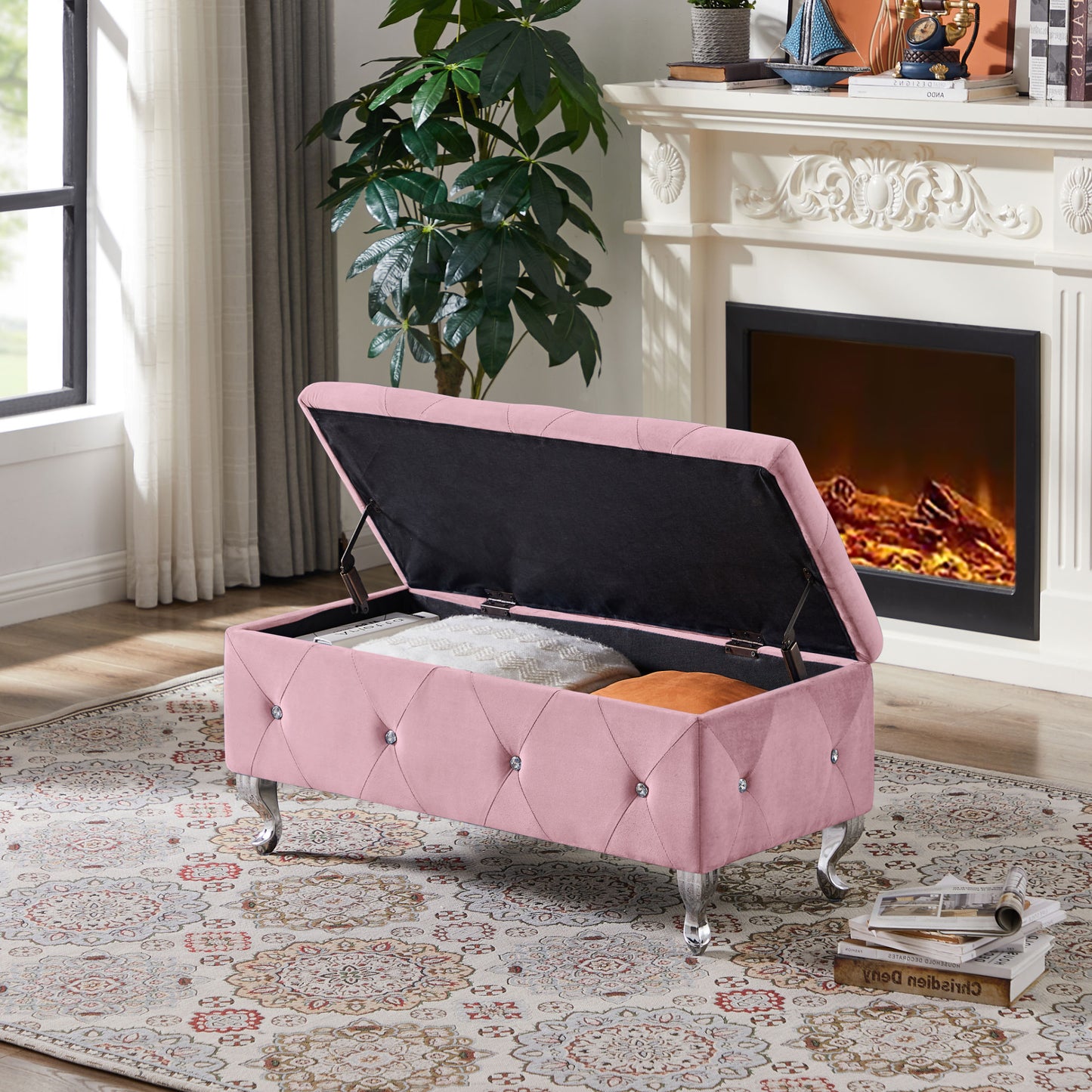 Carrie Ann Tufted Storage Bench