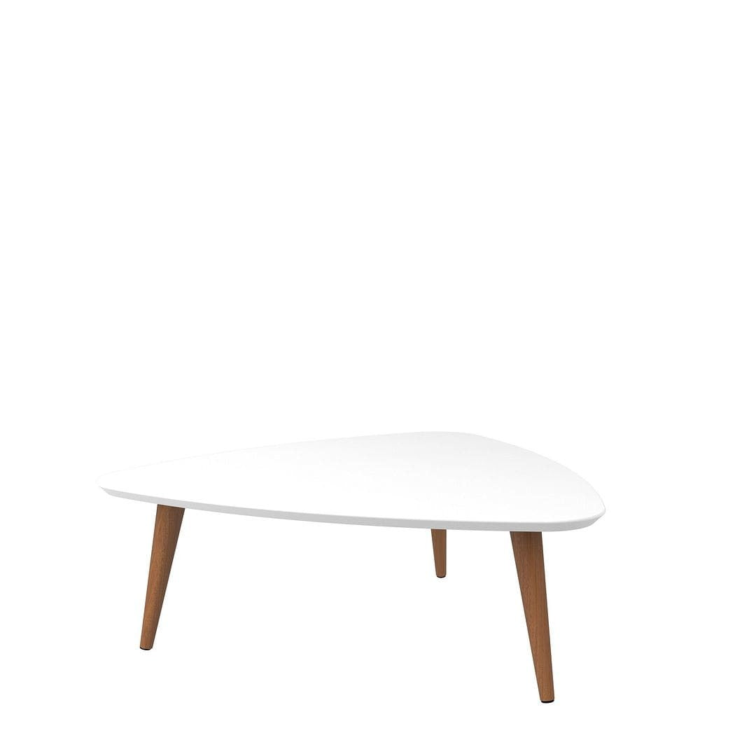 Utopian Triangle Coffee Table in White Gloss