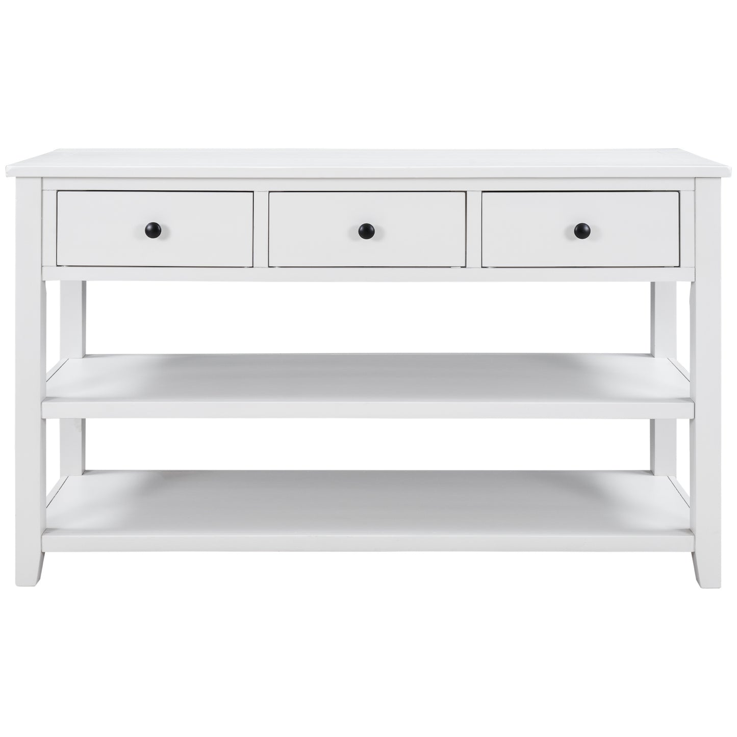 Zakiya Console Table with Two Open Shelves