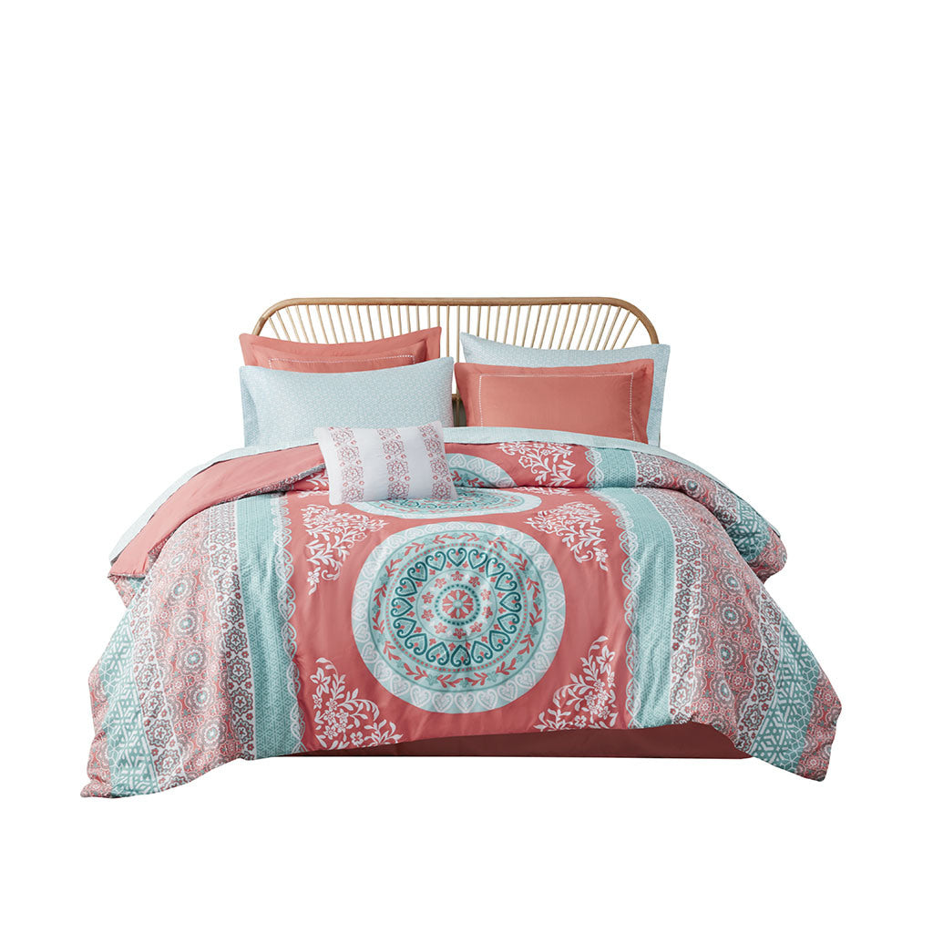 Boho Comforter Set with Bed Sheets