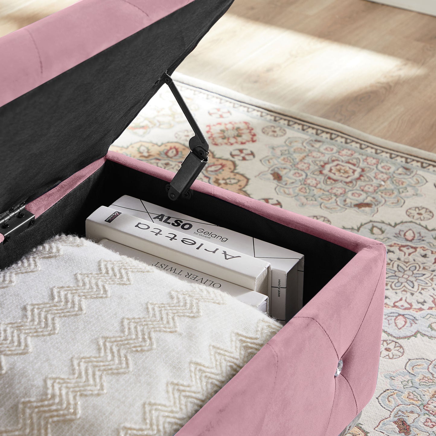 Carrie Ann Tufted Storage Bench