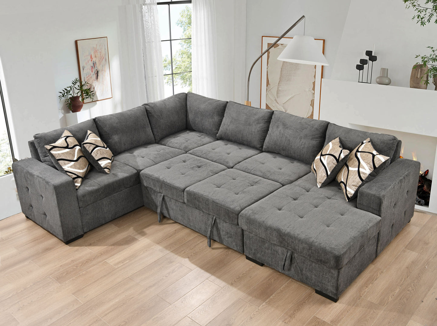 Messam Oversized Sectional Sofa with Storage