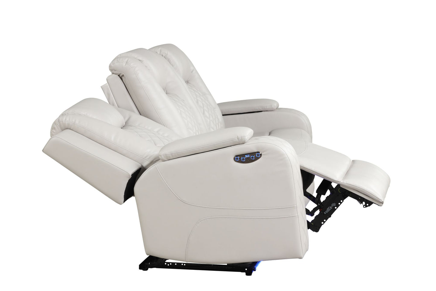 Rover 3 Pc. LED & Power Recliner Sofa Set  in Ice