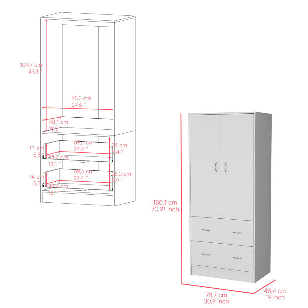 Edie Armoire in White