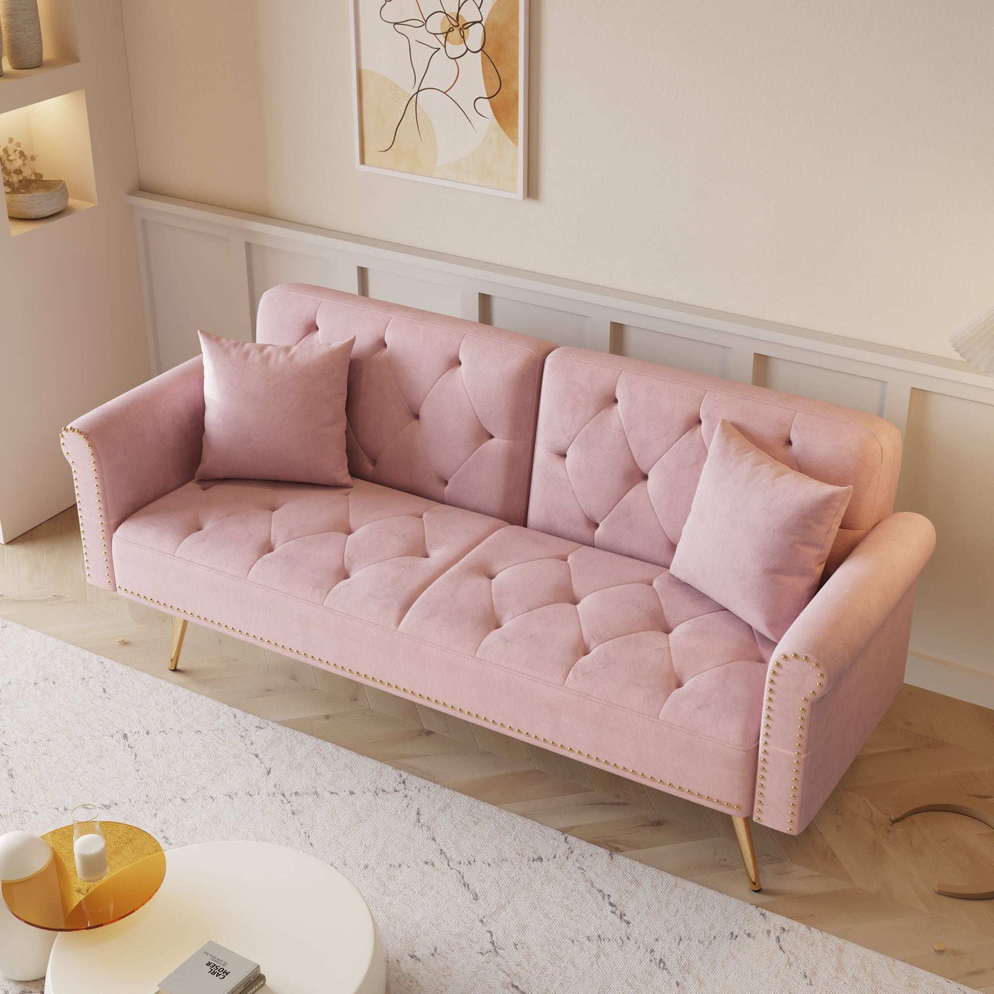 Clairmount Tufted Velvet Sofa Bed