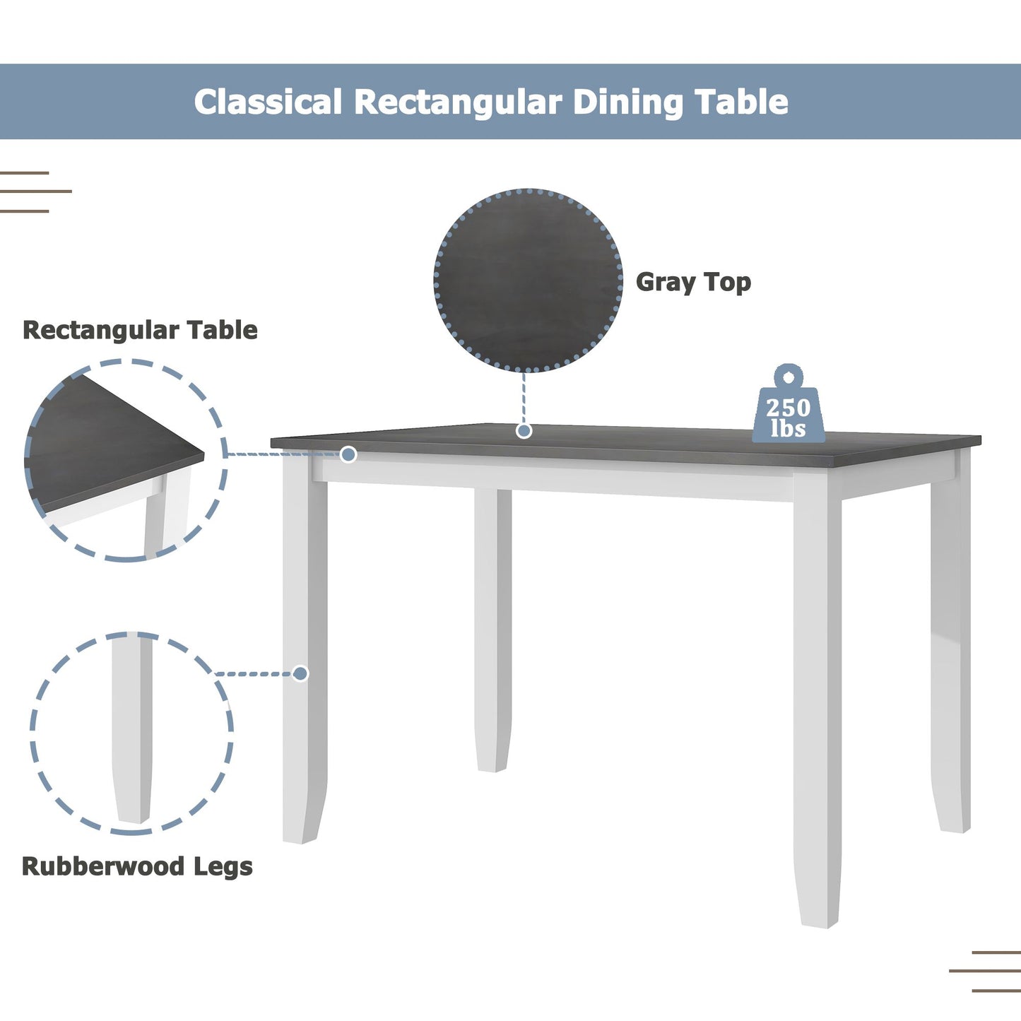 5 Pc. Orchard Lane Dining Table Set