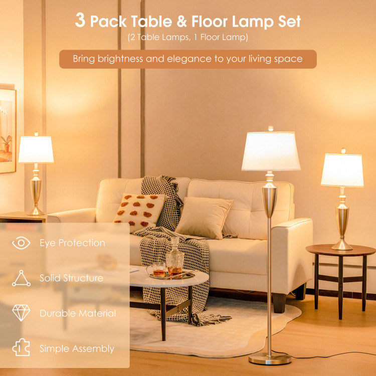 Marie 3 Pc Lamp Set