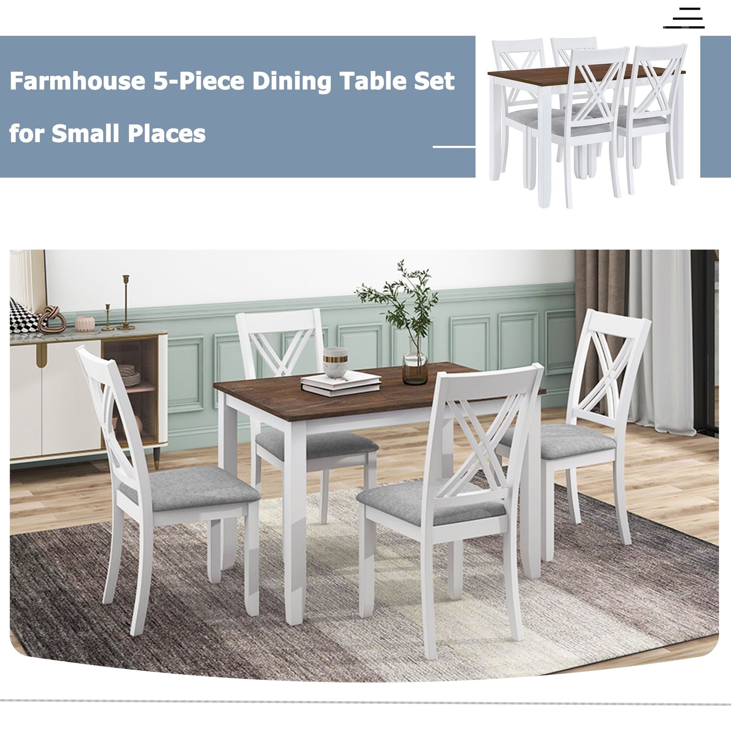 5 Pc. Orchard Lane Dining Table Set