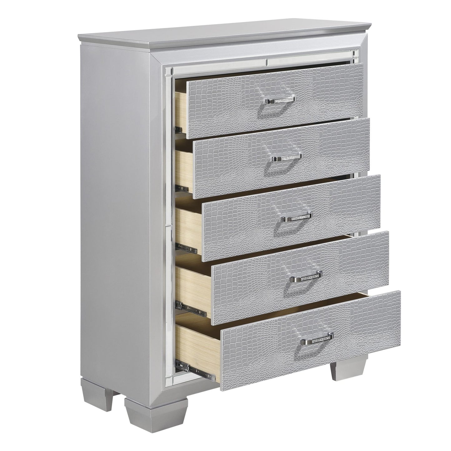 Allura Faux Alligator Embossed Dovetail Dresser