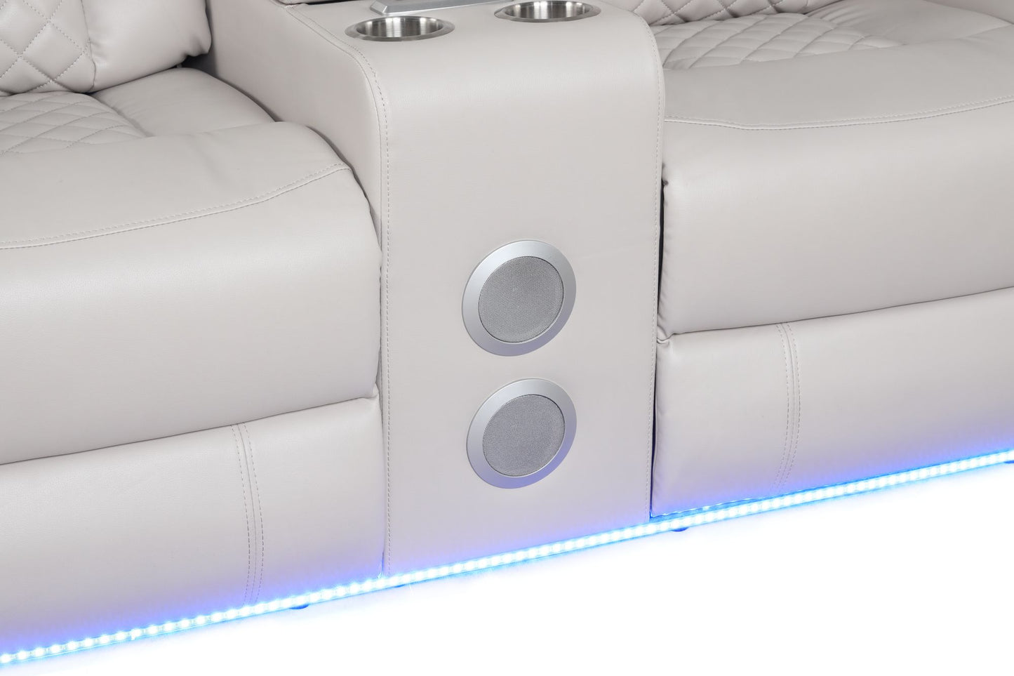 Rover 3 Pc. LED & Power Recliner Sofa Set  in Ice