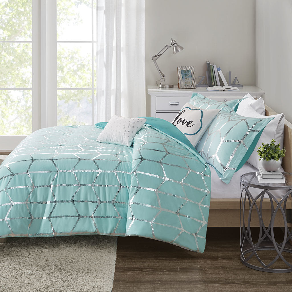 Metallic Printed Comforter Set