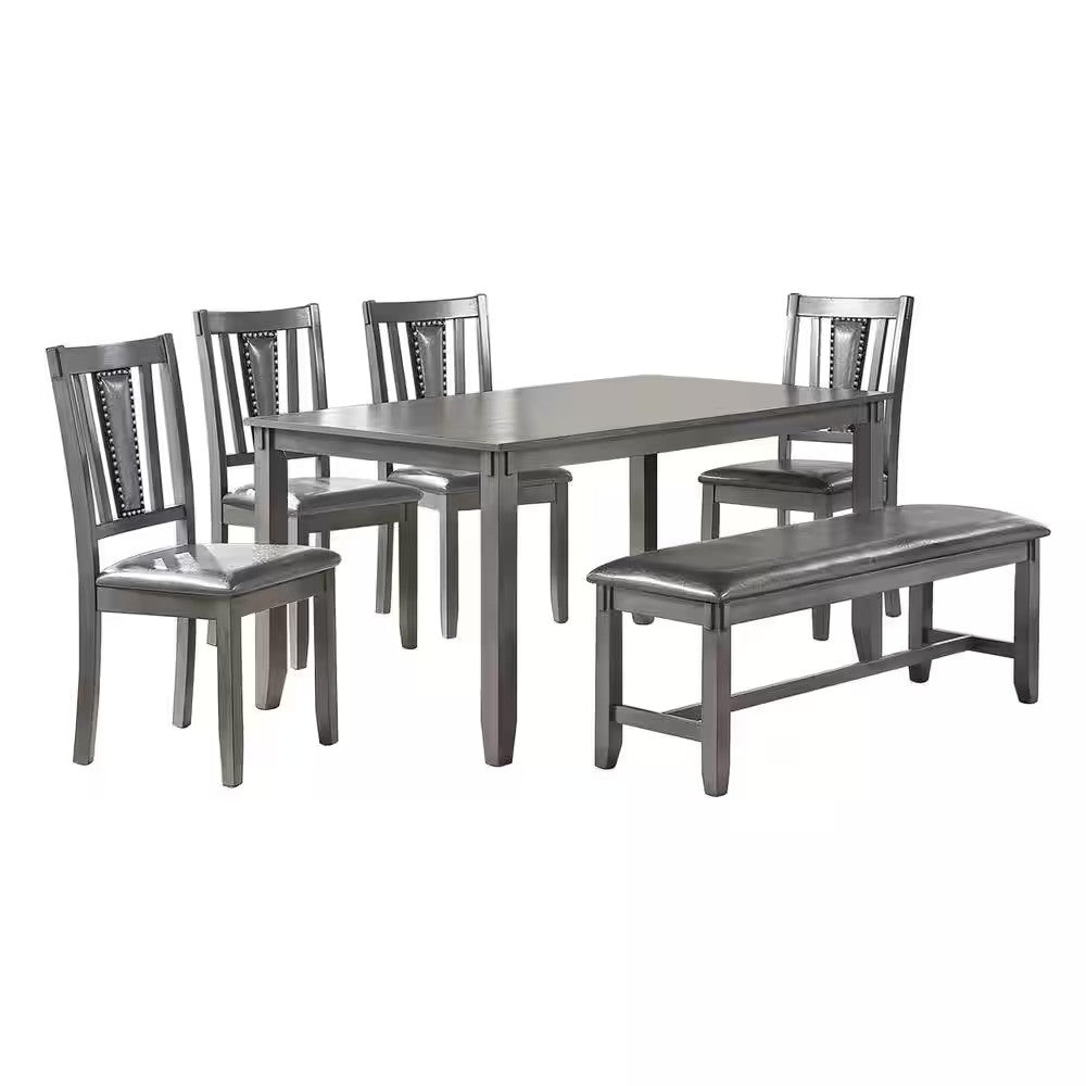 Waterville 6pc Dining Table Set w/Bench